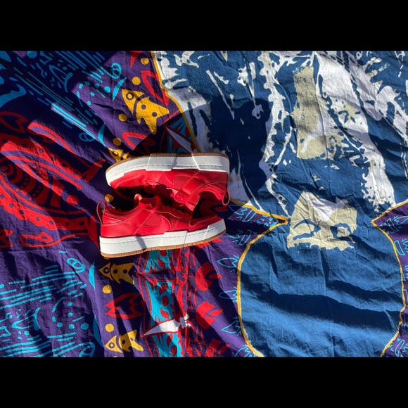 Women’s Nike dunk low disrupt red gum - 8 1/2 - Picture 6 of 8